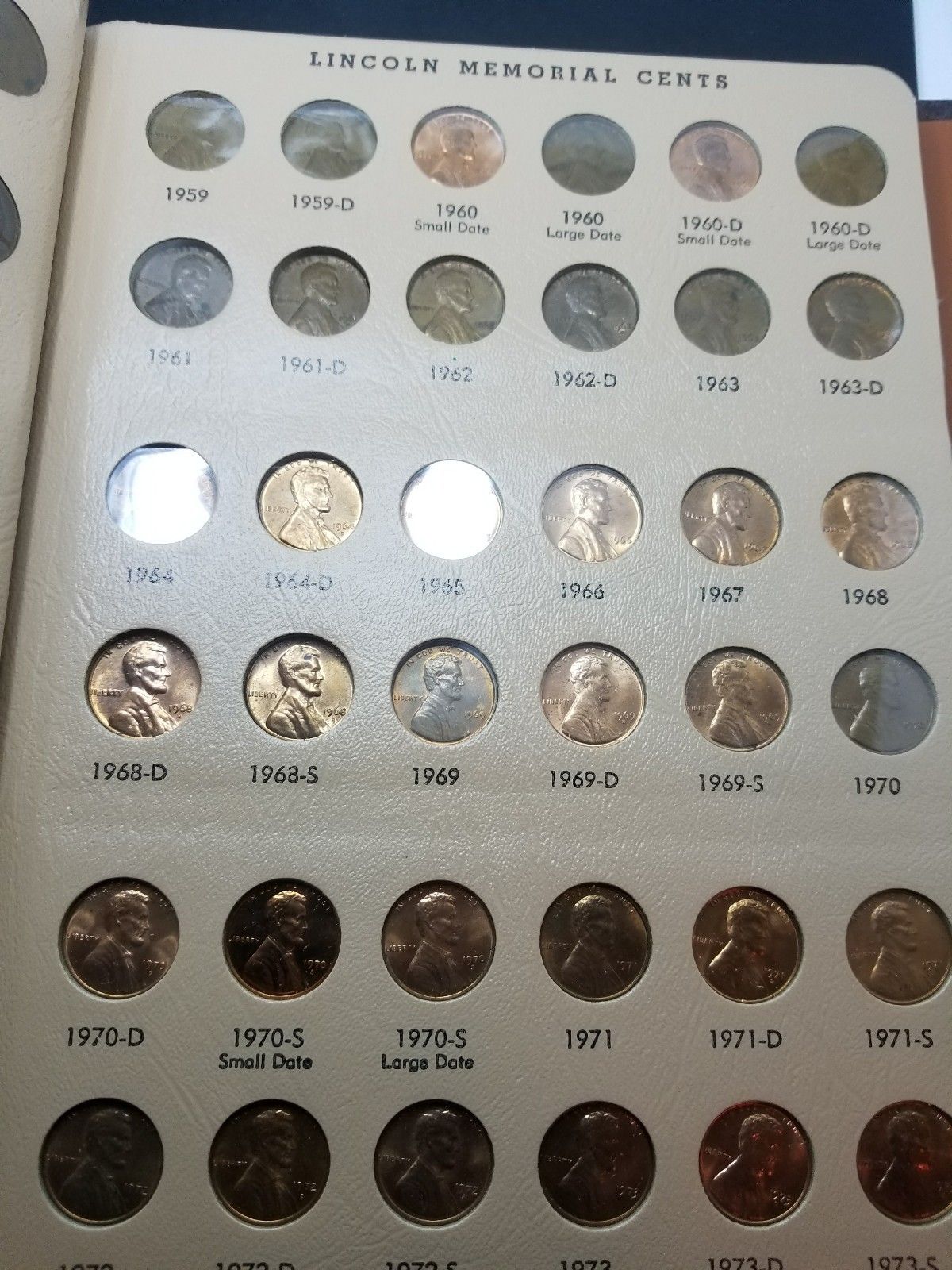 1909-2007-Lincoln-Cents-In-Dansco-Missing-Some-Keys